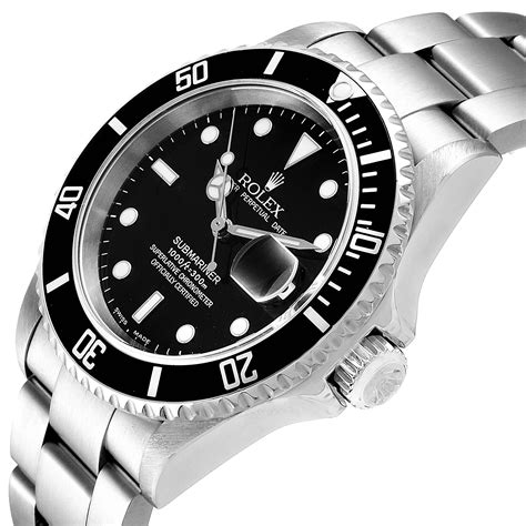 rolex submariner steel black dial